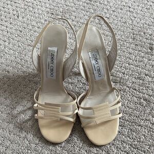 Jimmy Choo Nude Strappy Heels